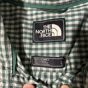 The North Face Teal Checkered Shirt